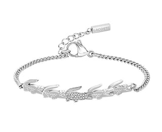 Lacoste Fashionable steel Bracciale da donna Crocodile 2040509