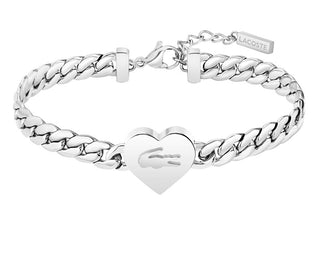 Lacoste Bracciale Romantico In Acciaio Love My Croc 2040463