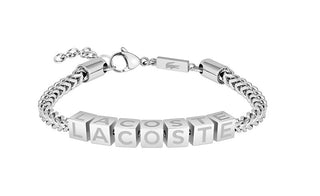 Lacoste Bracciale Originale In Acciaio Da Uomo Script 2040521