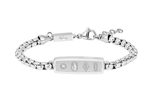 Lacoste Bracciale In Acciaio Da Uomo District 2040538