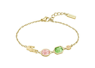 Lacoste Gold-plated Bracciale with colored crystals Deva 2040606
