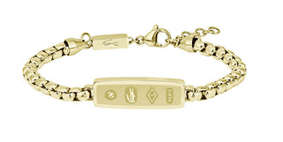 Lacoste Bracciale Da Uomo In Acciaio Placcato Oro District 2040539
