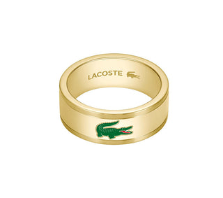 Lacoste Gold-plated Anello da uomo Arthor 2040496 - Circuit: 62 mm