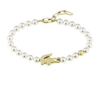 Lacoste Affascinante Bracciale Di Perle Da Donna Matchpoint 204043 - Lunghezza: 21,5 Cm