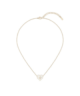 Lacoste Collana Con Cuore In Oro Rosa Decente 2040395