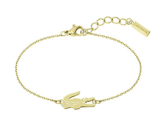 Lacoste Bracciale Placcato Oro Decente Per Donna Coccodrillo 2040047