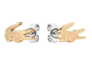 Lacoste Eleganti Orecchini Placcati In Oro Coccodrillo 2040052
