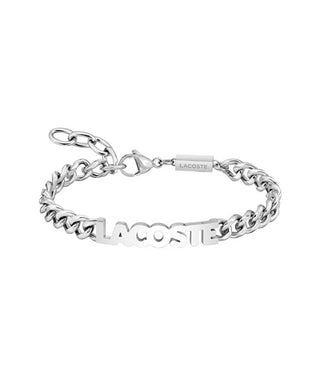 Lacoste Elegante Bracciale Da Uomo In Acciaio Script 2040476