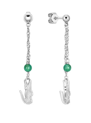 Lacoste Orecchini Pendenti In Acciaio Con Pendenti Deva 2040459