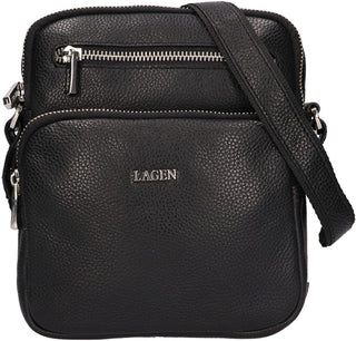 Lagen Borsa A Tracolla In Pelle Da Uomo nero