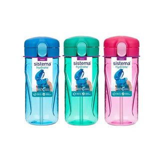 Sistema Hydrate Quick Flip Top 520 ml Mix Straw Bottle