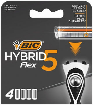 Bic Lame Ricariche Rasoio Hybrid5 Flex 5 Lame 4 Pz.