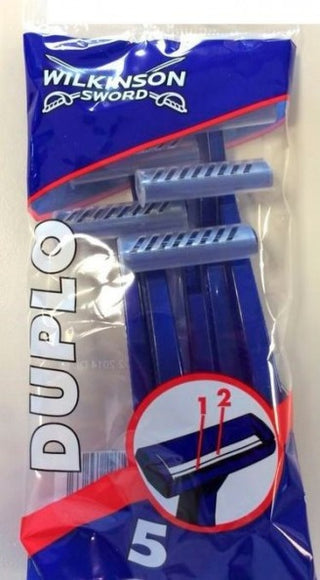 Wilkinson Lamette A Doppia Lama Usa E Getta Duplo - Confezione Da 5 Lamette