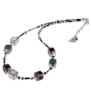 Lampglas Elegante Collana Clear Night Realizzata Con Perle Lampglas Ncu25