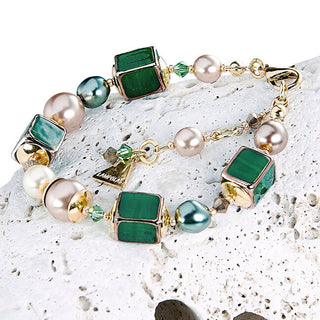 Lampglas Magnifico Bracciale Lake Fairy Realizzato Con Perle Lampglas Bcu30