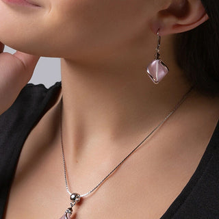 Delicate Hidden Passion Orecchini with pink Lampglas pearl ECH1/CHI