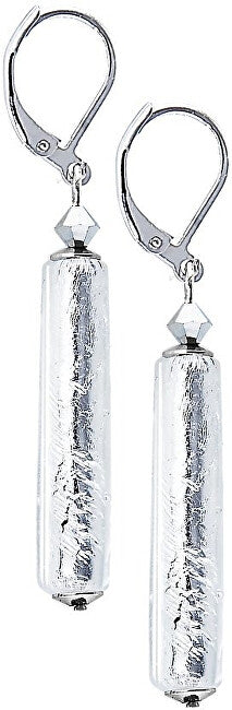 Lampglas Orecchini Queen Crystal Con Argento Puro Nella Perla Lampglas Epr3