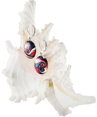 Magic Mayan Love Orecchini made of Lampglas EP37 pearls