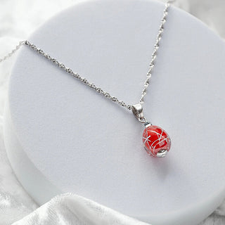 Lampglas Rouge Nude Collana con Sterling Silver NNM8/AG/RHO - Lunghezza: 50 cm