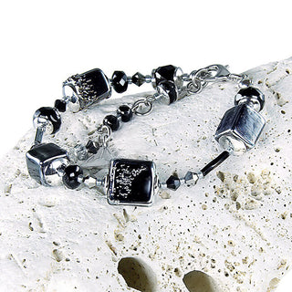 Original Night Sky Bracciale made of Lampglas BCU12 pearls