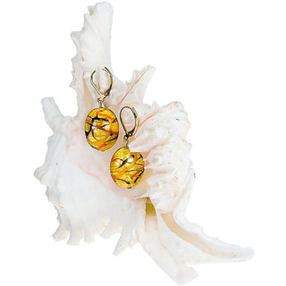 Lampglas Pendientes Originales Sunny Meadow Realizados Con Perlas Lampglas Y Oro De 24 Quilates Ep16 