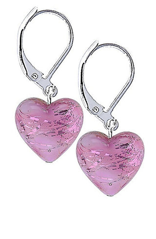 Lampglas Orecchini Romantici Con Fiori Di Ciliegio In Argento Sterling E Perle Di Lampglas Elh35