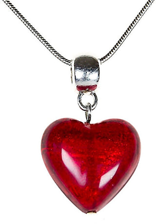 Lampglas Romantische Halskette Pure Love mit Perlen Lampglas mit 24 Karat Gold Nlh1 