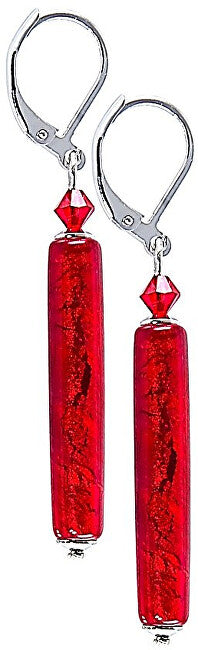 Stunning Red Gold Orecchini with 24 carat gold in the Lampglas EPR1 pearl