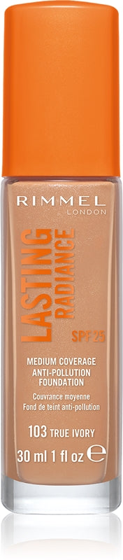 Rimmel Lasting Radiance fondotinta SPF 25 103 True Ivory 30 ml — Fondotinta