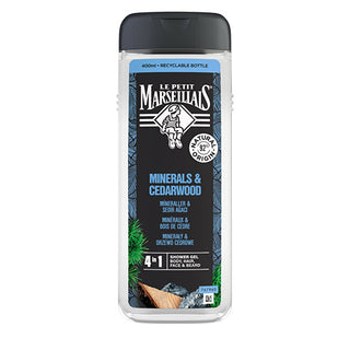 Le petit marseillais 4 in 1 Minerals & Cedarwood Gel doccia 400 ml