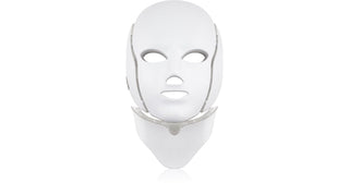 Máscara de tratamiento LED blanca PALSAR7 para rostro y cuello