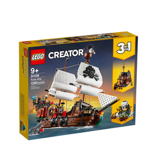 Lego, Creator, Nave dei pirati, Set da costruzione, 31109, da bambino, 9+ anni, 1260 pezzi