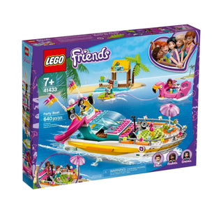 Lego, Friends, Party Boat, Set da costruzione, 41433, Unisex, 7+ anni, 640 pz