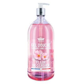 Les Petites Bains de Provence Gel doccia ai fiori di ciliegio per pelli sensibili 1000 ml