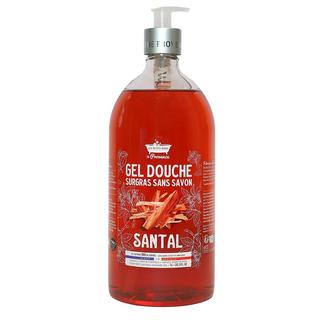 Les Petites Bains de Provence Santal Gel Doccia per Corpo, Viso e Capelli per Pelli Sensibili 1000 ml