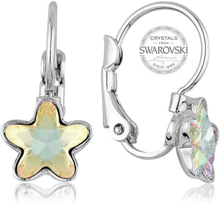 Levien Orecchini Da Bambina Con Cristallo Arcobaleno Starbloom
