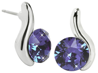 Levien Elegant Chaton Wave Tanzanite Orecchini