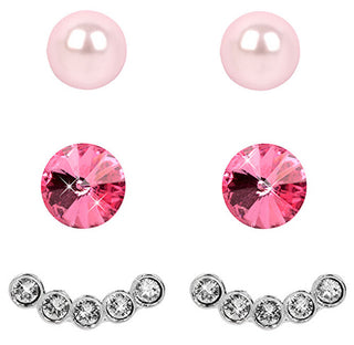 Levien Set Di Orecchini Ear Cuff Rose Rosaline