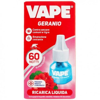 Vape Liquido Ricarica Insetticida 60 Notti Geranio