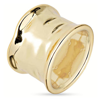 Liu Jo Essential Design Gold Plated Ring Lj2731M - Size: 54 Mm 