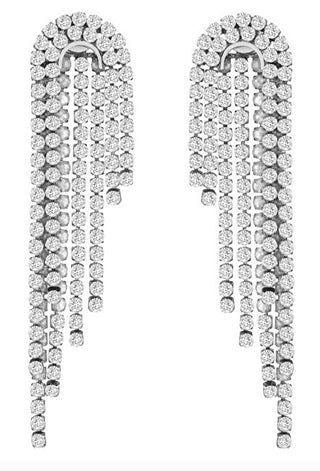 Liu Jo Orecchini Lunghi Scintillanti Con Cristalli Fashion Lj2766