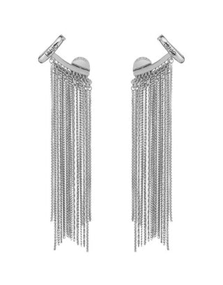 Liu jo Long steel Orecchini with chains LJ2783