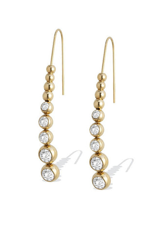 Liu Jo Boucles d'oreilles longues plaquées or Lj2826 