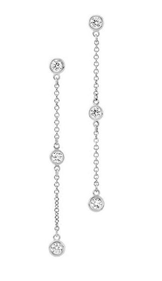 Liu Jo Long Drop Earrings with Zirconia Lj2471 