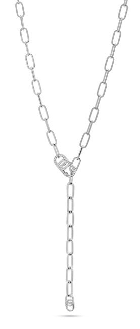 Liu Jo Collana Lunga In Acciaio Con Cristalli Fashion Lj2617