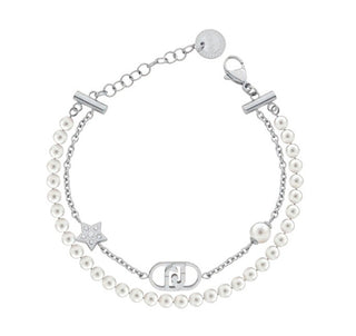 Liu jo Double Bracciale with synthetic pearls Stones LJ3165