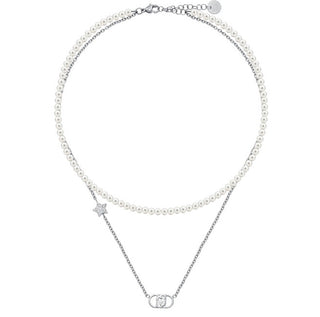 Liu jo Double Pearl Collana da donna Stones LJ3163