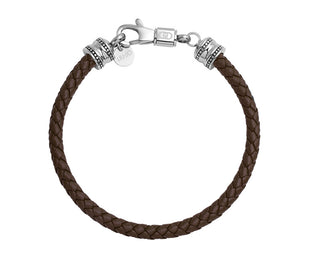 Liu jo Brown leather Bracciale da uomo MLJ672