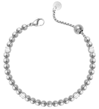Liu jo Beaded steel Bracciale with crystals LJ2986