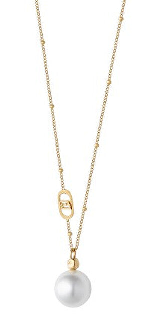 Liu jo Minimalist gold-plated Collana with synthetic pearl LJ3015